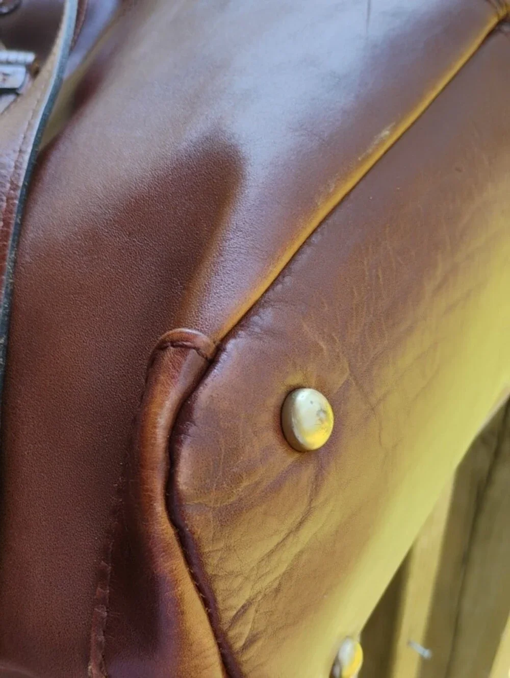 Patricia Nash Leather Whitney Drawstring Tote Bag - 3 Compartment _ Cross. Strap - Picture 10 of 15